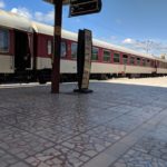 By the Sofia-bound train. One has to look to find cleaner platforms anywhere else.