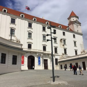 Reconstructed Baroque castle dating back to 907 A.D. & national museum located on a hilltop.