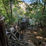 In for a penny. We'd end up taking the 'path' on the right to get back up. Walk in the park...