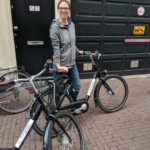 Meredith with our steel ponies