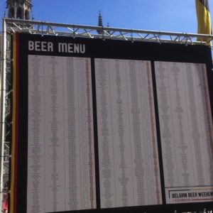 Beer Menu