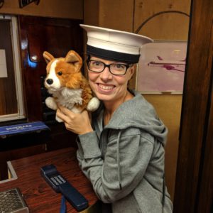 Corgi hunt abord the HMS Britannia