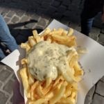 Belgian fries with tartar sauce that tasted like Bearnaise Sauce