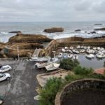 Biarritz harbour at low tide