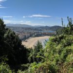 Looking back at San Sebastian out on a hike